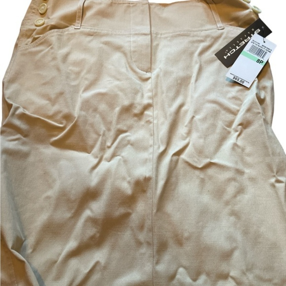 Rafaella Petite Beige khaki Knee Length skirt size 8P